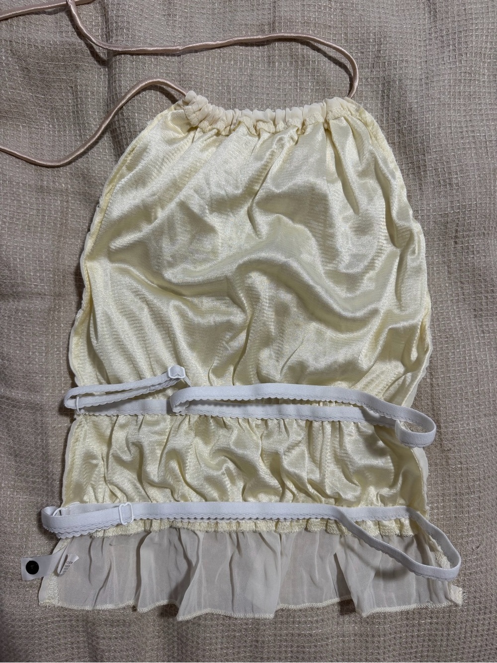 Ivory Halter Ruffle Two Piece Set - Picture 6 of 6